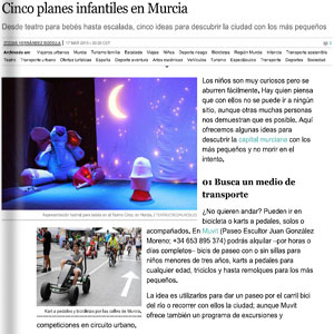 Cinco planes infantiles en Murcia - El Viajero. El Pas