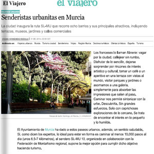 Senderistas urbanitas en Murcia - El Viajero. El Pas