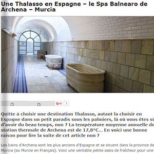 Une Thalasso en Espagne. Le Spa Balnearo de Archena (Murcia) - Bambi  Paris