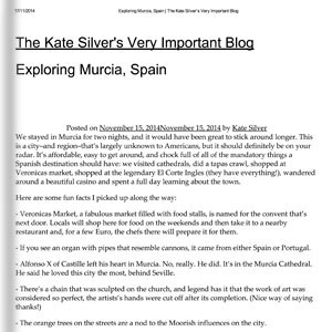 Exploring Murcia (Kate Silver)