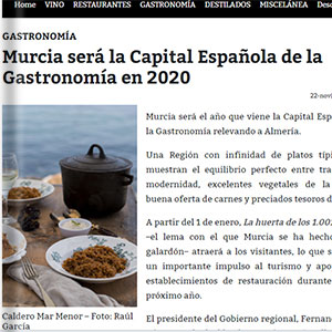 Murcia ser la capital espaola de la gastronoma - Vinos y restaurantes