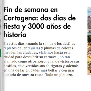 Fin de semana en Cartagena, 2 das fiesta, 3000 aos hitosia - Hola