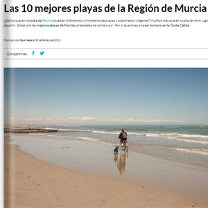 Mejores playas de Murcia  100sitiosquever.com