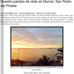 Paraso de relax en Murcia: San Pedro del Pinatar - Visiteando.net
