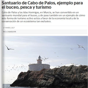 Santuario de Cabo de Palos, ejemplo para el buceo, pesca y turismo-EFETUR