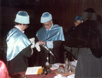 Concesión del Doctorado Honoris Causa por la Universidad de Murcia. Mayo de 1985